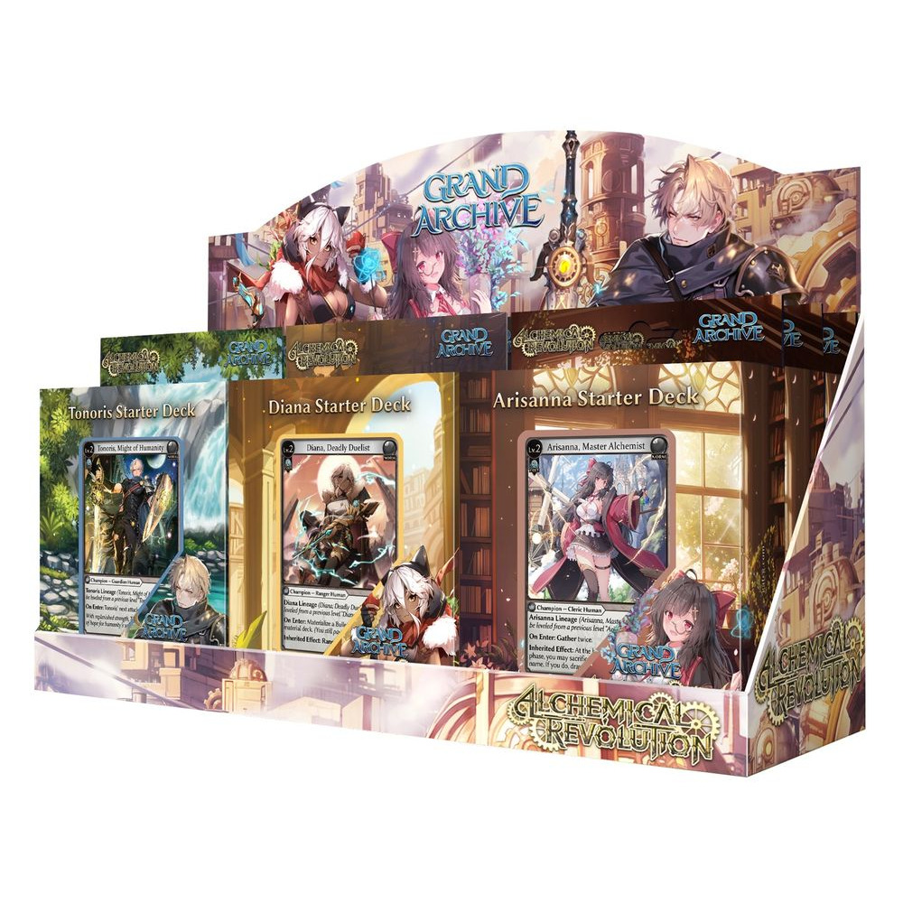 Grand Archive Alchemical Revolution Starter Deck Display
