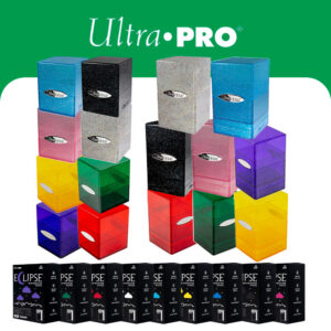 Ultra Pro Bundle 3: Eclipse Matte Sleeves (10 Colors) + Satin Glitter Deck Boxes (8 Models)